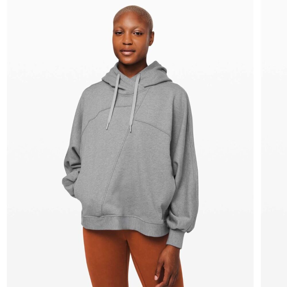 Lululemon Broken Beats Hoodie Heathered Glacier Grey - Size X/S Oversized Small